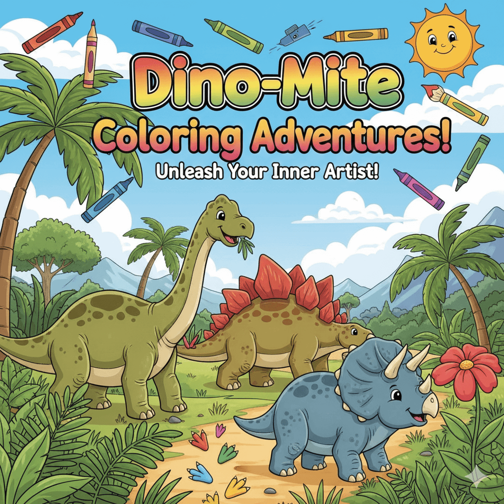 Dino Mite Coloring Adventure